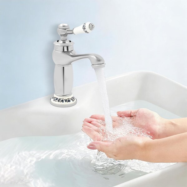 Rubinetto per lavabo in stile retrò, in ottone, miscelatore monocomando
