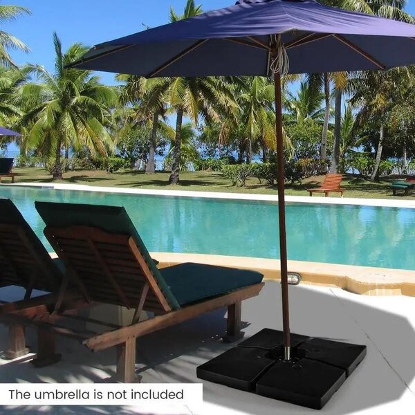 Base per ombrellone a cantilever, composta da 4 elementi, ideale per terrazza