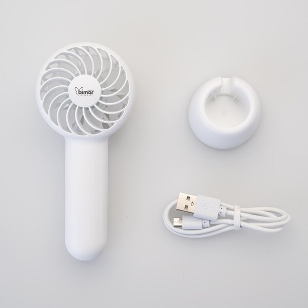 Bimar Mini Ventilatore Portatile a Batteria 3 Velocit Ricaricabile colore Bianco - VA50WHITE