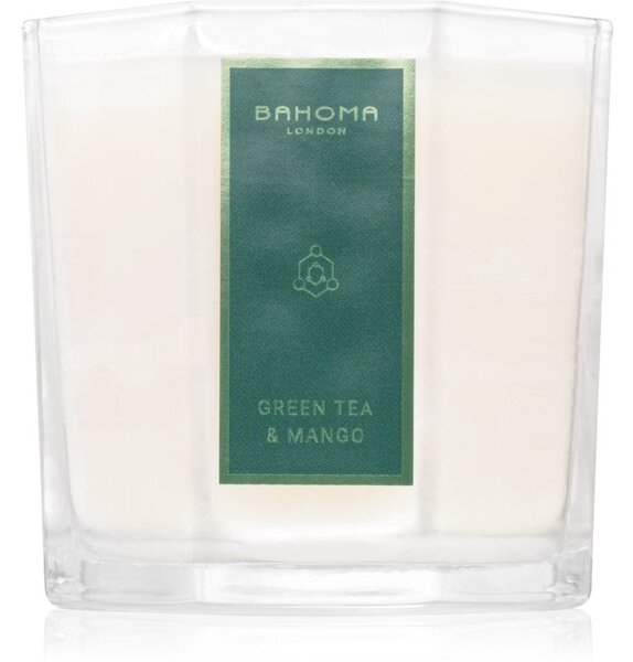 Bahoma London Octagon Collection Green Tea & Mango candela profumata 180 g