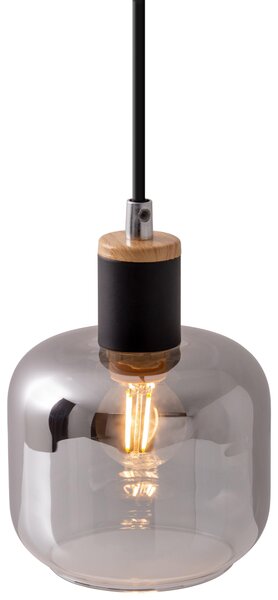 Fumoso lampada a sospensione E14 12x12cm nero