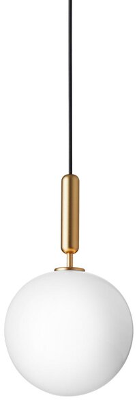 Lampada a sospensione Nuura Aps, Miira 1 Large, dimmerabile, Dorato / Ottone, Soggiorno, Vetro, Design