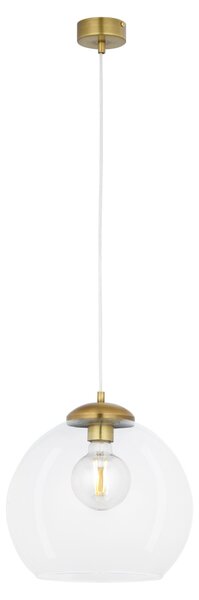 Lampada a sospensione ASTI in ottone, 1xE27x40W, vetro, dimensioni: 80x29x29 cm, IP20, Jupiter