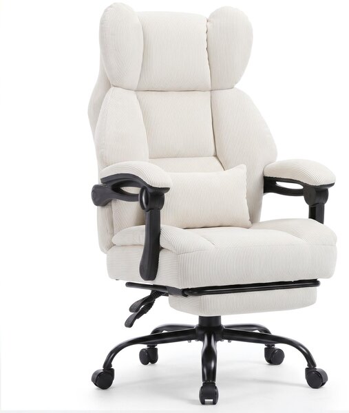 Sedia da gaming GTPLAYER, sedia da ufficio ergonomica con poggiapiedi e supporto lombare, poltrona direzionale ad alto schienale per persone alte, sedia da computer ampia e regolabile in altezza