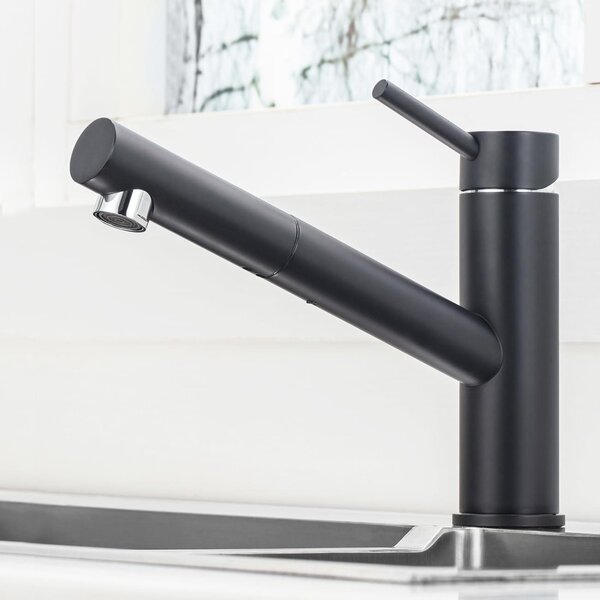Rubinetto da cucina estraibile con rotazione di 150°