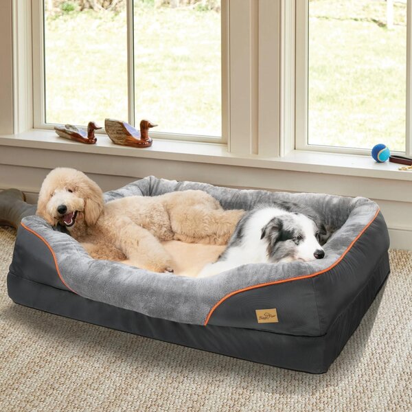 Letto grande per cani, realizzato in morbida flanella con rivestimento lavabile