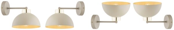 Brilagi - Lampada da parete MOON 1xE27/60W/230V beige/oro