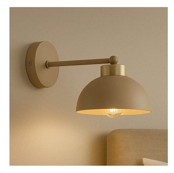 Brilagi - Lampada da parete MOON 1xE27/60W/230V beige/oro