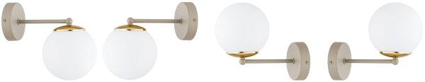 Brilagi - Lampada da parete MILO ECRU 1xE27/60W/230V beige/oro