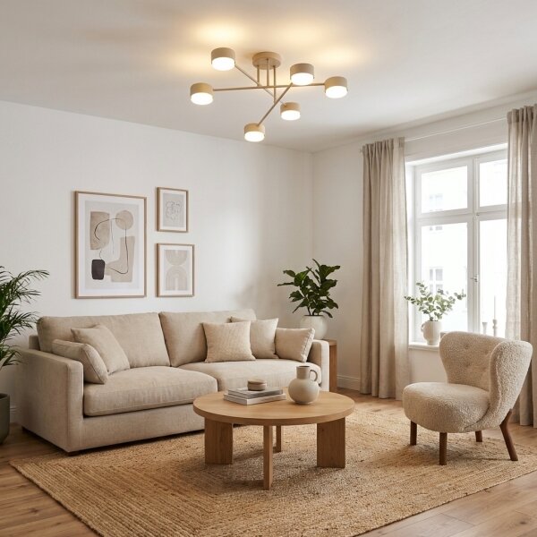 Brilagi - Plafoniera LED MONO 6xGX53/12W/230V beige