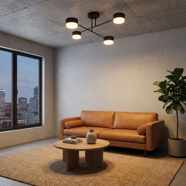 Brilagi - Plafoniera LED MONO 4xGX53/12W/230V nera