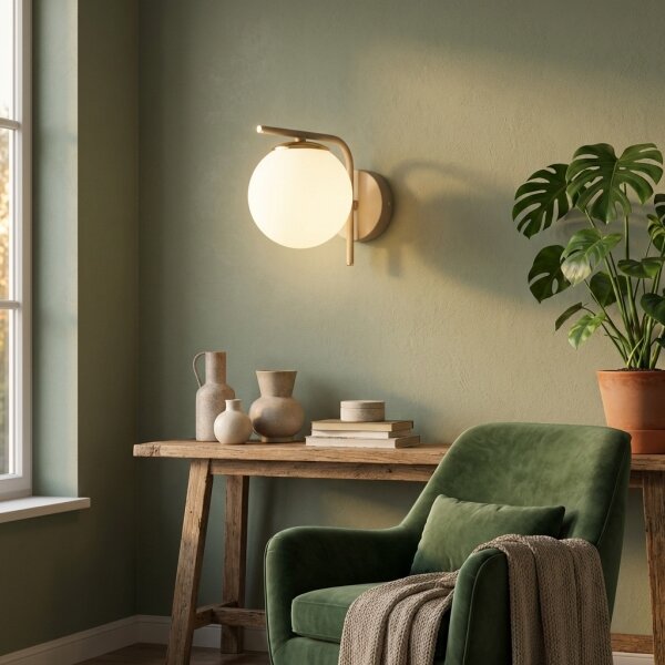 Brilagi - Lampada da parete MILO ECRU 1xE27/60W/230V beige/oro