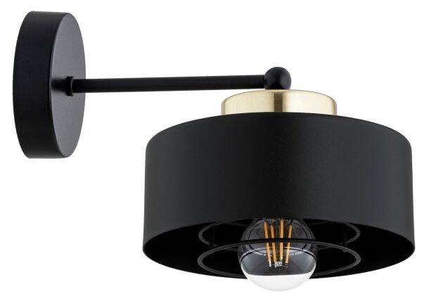 Brilagi - Lampada da parete SPRING 1xE27/60W/230V nera/oro