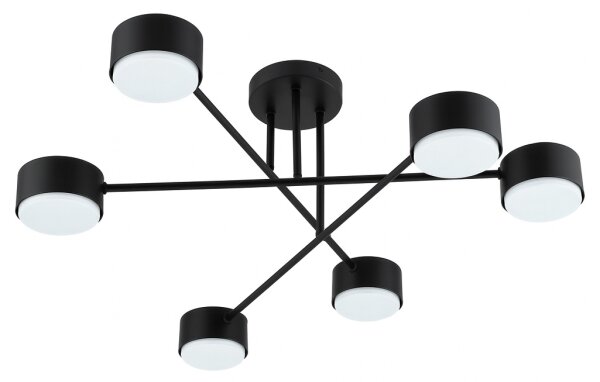 Brilagi - Lampadario da soffitto MONO 6xGX53/12W/230V nero