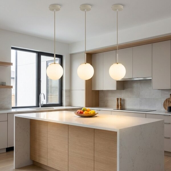 Brilagi - Lampadario a sospensione con cavo MILO ECRU 1xE27/60W/230V beige/oro
