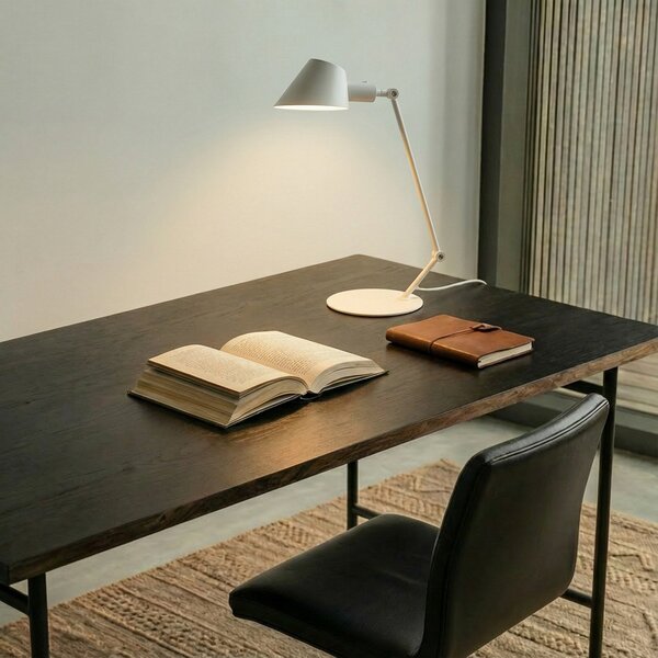 Lampade da tavolo Lindby, Corali, Bianco, Studio / Ufficio, Metallo, Moderno