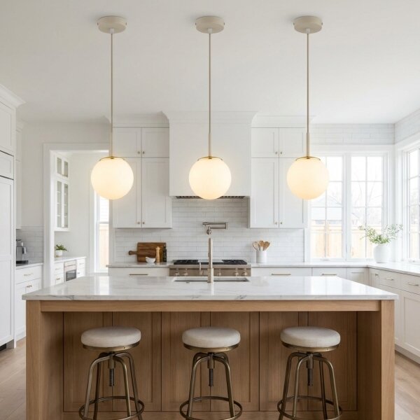 Brilagi - Lampadario a sospensione con cavo MILO ECRU 1xE27/60W/230V beige/oro