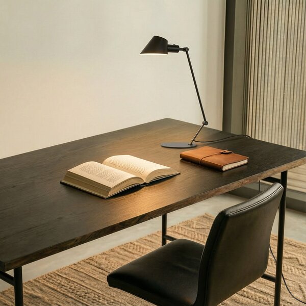 Lampade da tavolo Lindby, Corali, Nero, Studio / Ufficio, Metallo, Moderno
