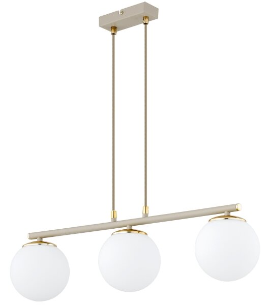 Brilagi - Lampadario a cavo MILO ECRU 3xE27/60W/230V beige/oro
