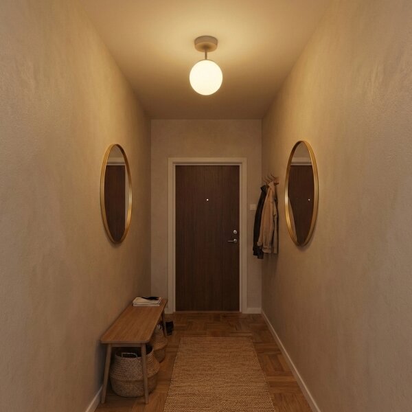 Brilagi - Lampadario a montaggio superficiale MILO ECRU 1xE27/60W/230V beige/oro