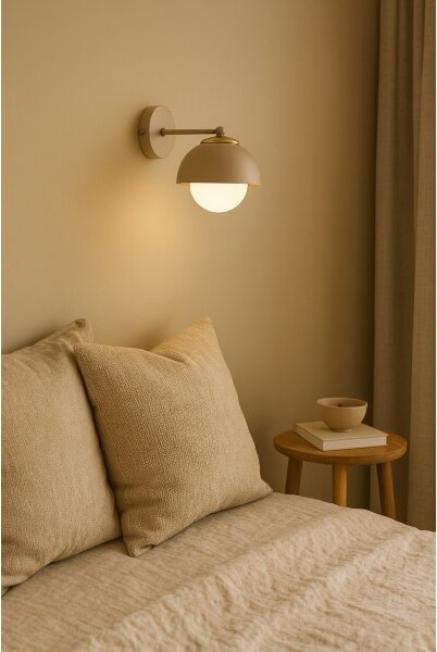 Brilagi - Lampada da parete COSMO 1xE27/60W/230V beige/oro