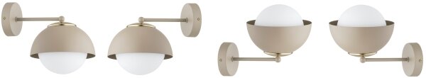 Brilagi - Lampada da parete COSMO 1xE27/60W/230V beige/oro