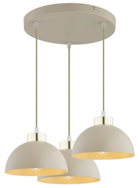 Brilagi - Lampadario a cavo MOON 3xE27/60W/230V beige/oro