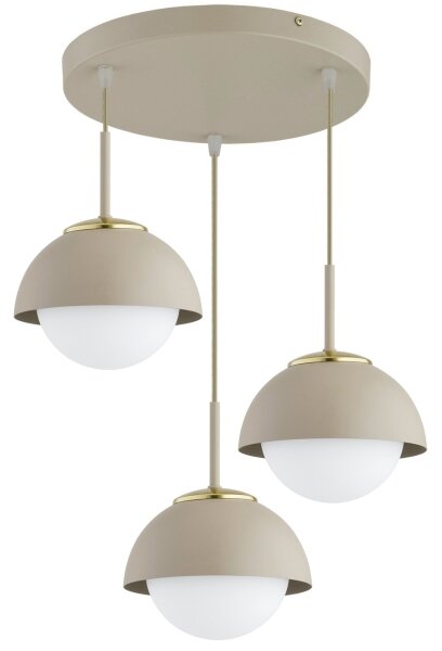Brilagi - Lampadario su cavo COSMO 3xE27/60W/230V beige/oro