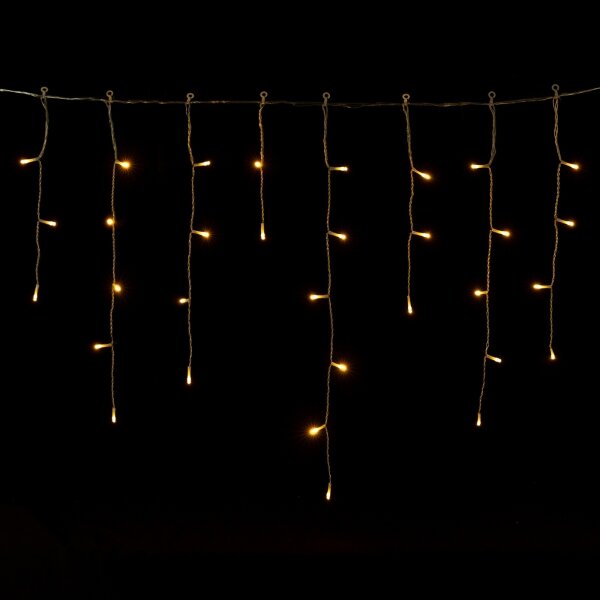 Aigostar - Catena luminosa natalizia LED da esterno 300xLED/8 funzioni 3xAA 18x06m IP44 bianco caldo