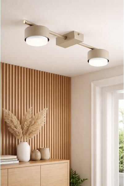 Brilagi - Faretto LED MONO 2xGX53/12W/230V beige