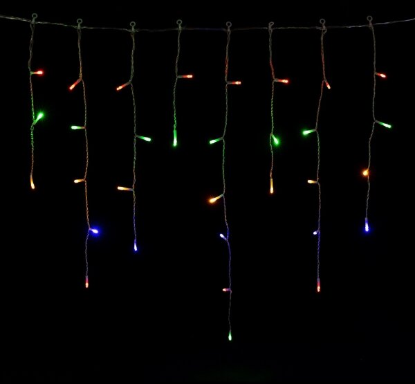 Aigostar - Catena luminosa LED da esterno per Natale 300xLED/8 modalità 3xAA 18x0,6m IP44 multicolore