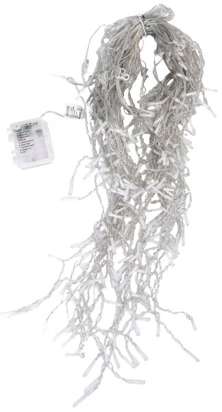 Aigostar - Catena luminosa LED da esterno per Natale 300xLED/8 modalità 3xAA 18x0,6m IP44 multicolore