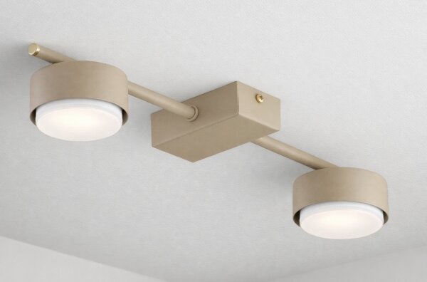 Brilagi - Faretto LED MONO 2xGX53/12W/230V beige
