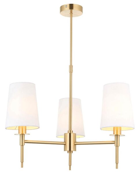Endon 99456 - Lampadario a stelo 3xE14/6W/230V oro/bianco
