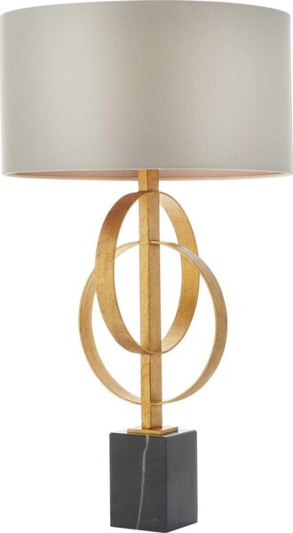 Endon 95213 - Lampada da tavolo 1xE27/10W/230V grigia/ottone/nera