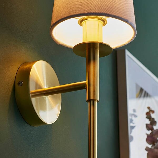 Endon 92955 - Lampada da parete 1xE14/6W/230V bianca/oro