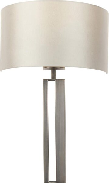 Endon 95449 - Applique da parete 1xE27/10W/230V beige/cromo opaco