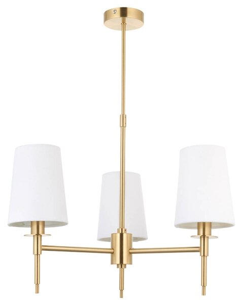 Endon 99456 - Lampadario a stelo 3xE14/6W/230V oro/bianco