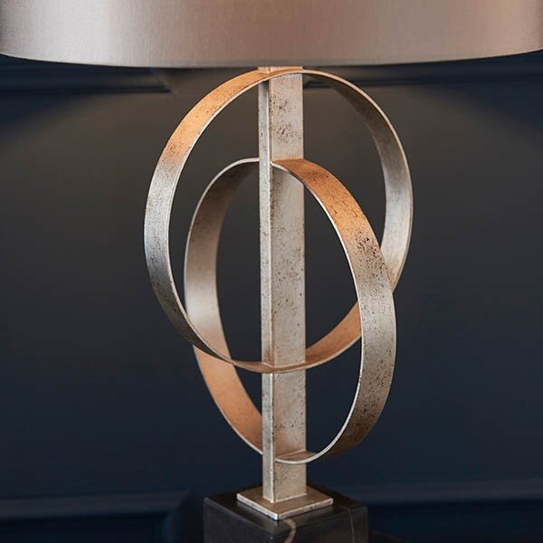 Endon 95217 - Lampada da tavolo 1xE27/10W/230V grigio/nero