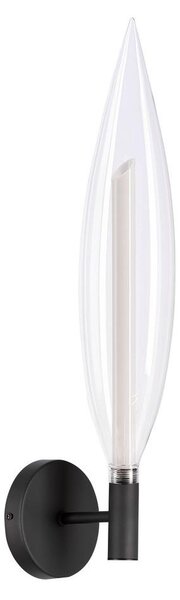 Lampada da parete NORDIC 1xG9/5W/230V nera/trasparente