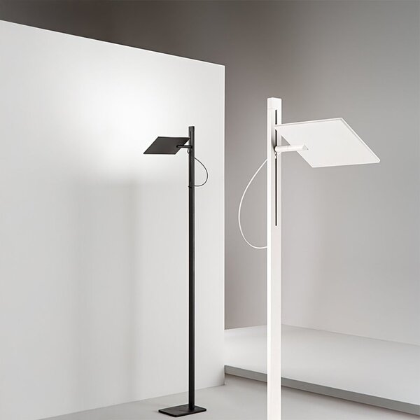 Piantana moderna led perenz radiante 8266 b ct led cct 2160lm dimmerabile orientabile - Perenz