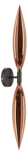 Lampada da parete NORDIC 2xG9/5W/230V nero/rame