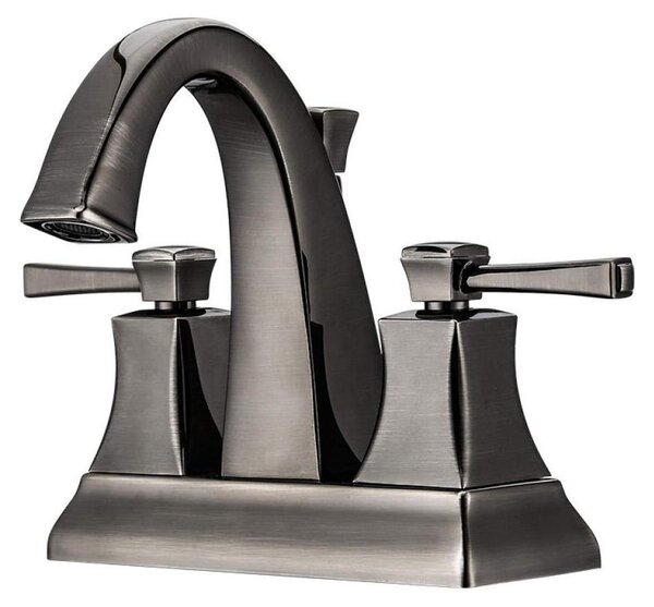 Rubinetto per lavabo in ottone con due maniglie