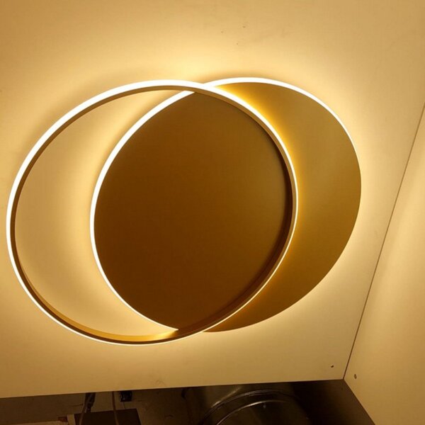 Plafoniera moderna top light mercury 1224 80 led cct switch metallo - Top Light