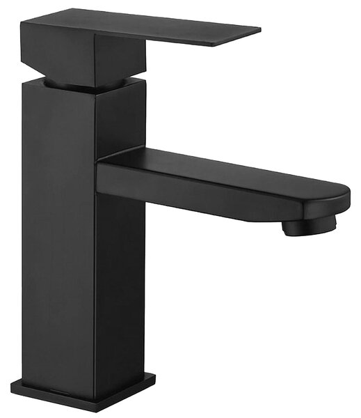 Rubinetto per lavabo nero, miscelatore monocomando