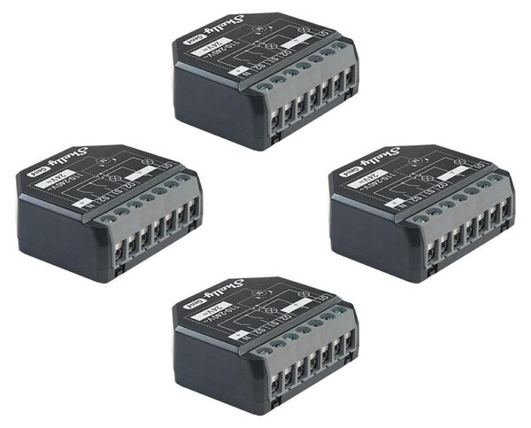 Shelly 2PM Gen4 - Interruttore relè intelligente WLAN, interruttore per tapparelle, contatore elettrico