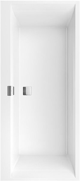 VB Squaro Edge 12 vasca 1700x750x475mm Duo Rettangolo Bianco Alpino