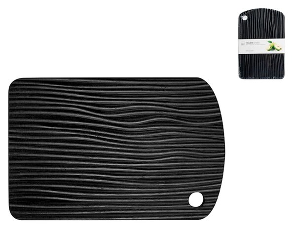 Tagliere in legno Bambù nero cm 34x22x1,9
