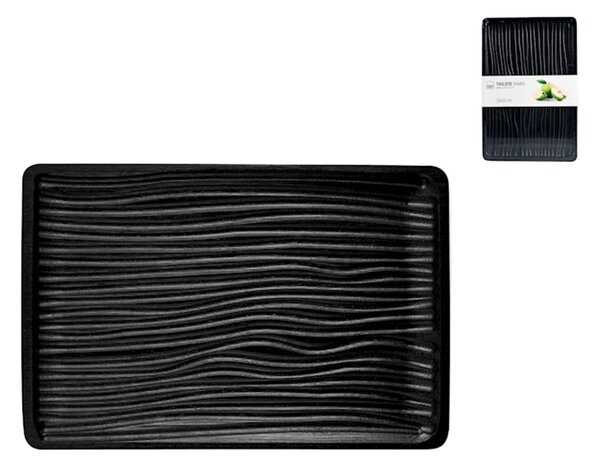 Tagliere in legno Bambù nero cm 33x22x1,8