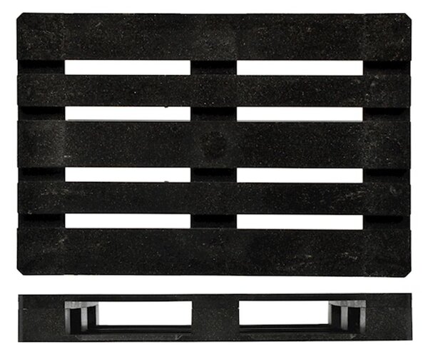 Vassoio bancale Simplybox in plastica nera 20x30x4